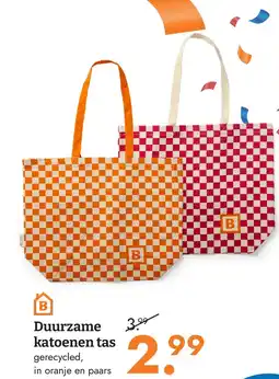 Blokker Duurzame katoenen tas aanbieding