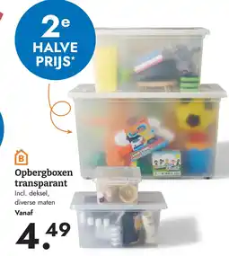 Blokker Opbergboxen transparant aanbieding