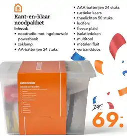 Blokker Kant-en-klaar noodpakket aanbieding