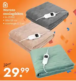 Blokker Warmte omslagdeken aanbieding