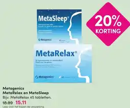 DA Metagenics MetaRelax en MetaSleep aanbieding
