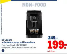 Makro De'Longhi volautomatische koffiemachine aanbieding