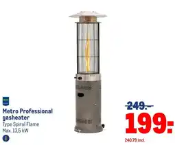 Makro Metro Professional gasheater aanbieding
