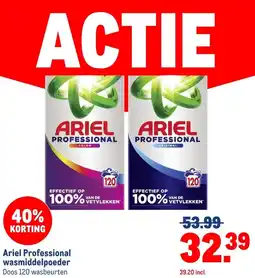 Makro Ariel Professional wasmiddelpoeder aanbieding