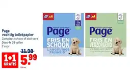 Makro Page vochtig toiletpapier aanbieding
