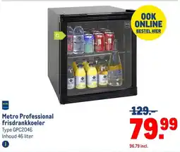 Makro Metro Professional frisdrankkoeler aanbieding