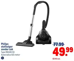 Makro Philips stofzuiger zonder zak aanbieding