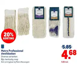 Makro Metro Professional dweildoeken aanbieding