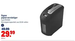 Makro Sigma papiervernietiger aanbieding