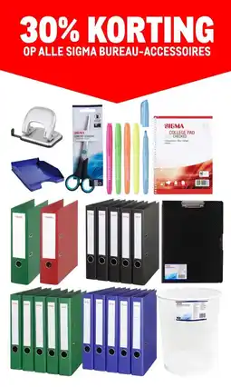 Makro OP ALLE SIGMA BUREAU-ACCESSOIRES aanbieding