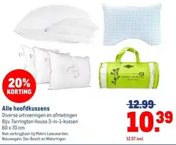 Makro Alle hoofdkussens aanbieding