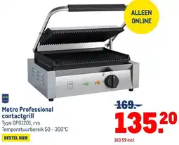 Makro Metro Professional contactgrill aanbieding