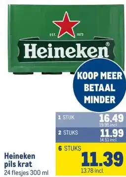 Makro Heineken pils krat aanbieding