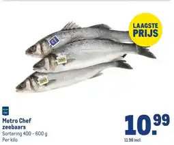 Makro Metro Chef zeebaars aanbieding