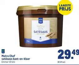 Makro Metro Chef satésaus kant-en-klaar aanbieding
