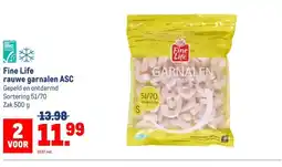 Makro Fine Life rauwe garnalen ASC aanbieding