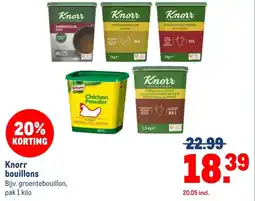 Makro Knorr bouillons aanbieding