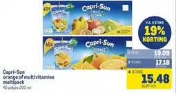Makro Capri-Sun orange of multivitamine multipack aanbieding