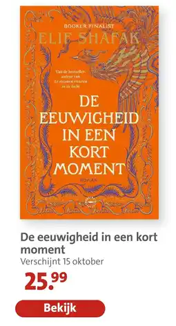 Bruna Elif Shafak De eeuwigheid in een kort moment aanbieding