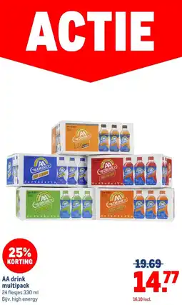 Makro AA drink multipack aanbieding