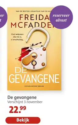 Bruna freida mcfadden de gevangene aanbieding