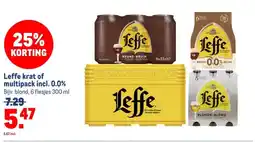 Makro Leffe krat of multipack incl. 0.0% aanbieding