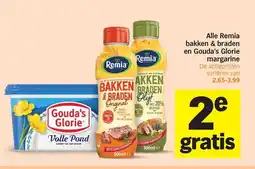 Albert Heijn Alle Remia bakken & braden en Gouda's Glorie margarine aanbieding