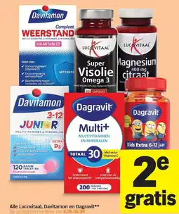 Albert Heijn Alle Lucovitaal, Davitamon en Dagravit** aanbieding