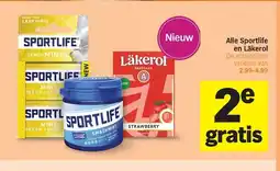 Albert Heijn Alle Sportlife en Läkerol aanbieding