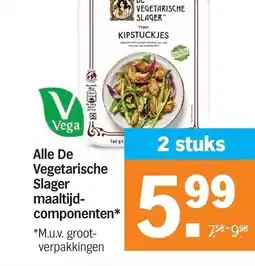 Albert Heijn Alle De Vegetarische Slager maaltijd-componenten* aanbieding