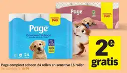 Albert Heijn Page compleet schoon 24 rollen en sensitive 16 rollen aanbieding