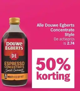 Albert Heijn Alle Douwe Egberts Concentrate Style aanbieding