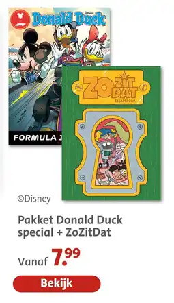 Bruna Disney Pakket Donald Duck special + ZoZitDat aanbieding