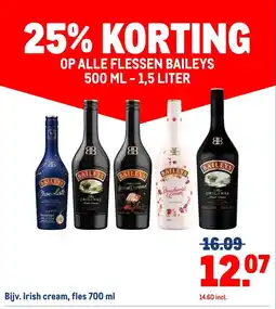 Makro OP ALLE FLESSEN BAILEYS aanbieding