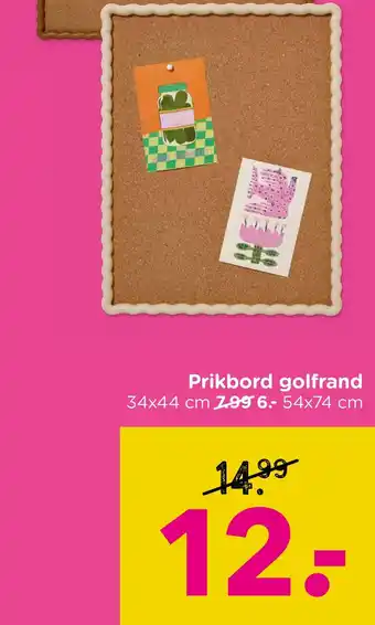 Xenos Prikbord golfrand aanbieding