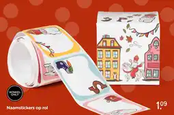 Xenos Naamstickers op rol aanbieding