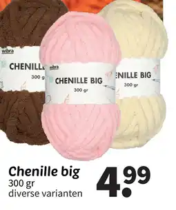Wibra Chenille big aanbieding