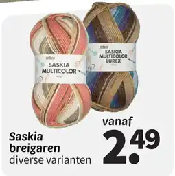 Wibra Saskia breigaren aanbieding