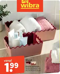 Wibra Mand aanbieding