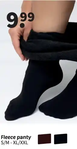 Wibra Fleece panty aanbieding
