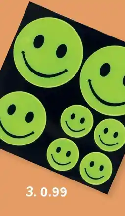 Wibra Reflectiesticker smile aanbieding