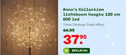 Welkoop Anna's Collection lichtboom hoogte 120 cm 600 led aanbieding