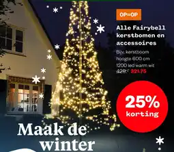 Welkoop Alle Fairybell kerstbomen en accessoires aanbieding
