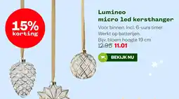 Welkoop Lumineo micro led kersthanger aanbieding