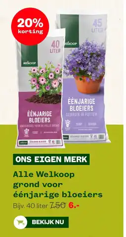 Welkoop Alle Welkoop grond voor éénjarige bloeiers aanbieding