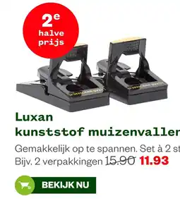 Welkoop Luxan kunststof muizenvallen aanbieding