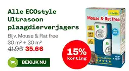 Welkoop Alle ECOstyle Ultrasoon plaagdierverjagers aanbieding