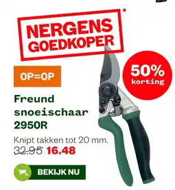 Welkoop Freund snoeischaar 2950R aanbieding