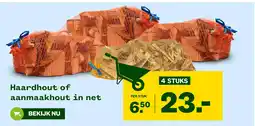 Welkoop Haardhout of aanmaakhout in net aanbieding