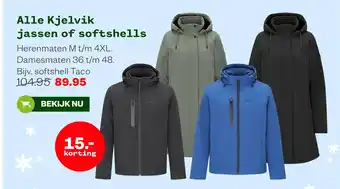 Welkoop Alle Kjelvik jassen of softshells aanbieding